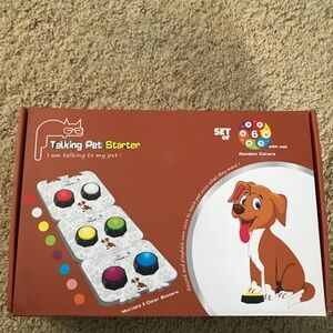 Dog speech training buzzers